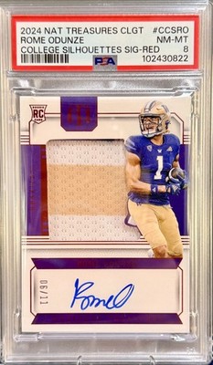 2024 Panini National Treasures Rome Odunze ROOKIE AUTO 6/11 Washington Huskies