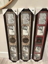 Studio D cor Multi-Photo Vertical Baby Picture Frame 4x6 Brown Red