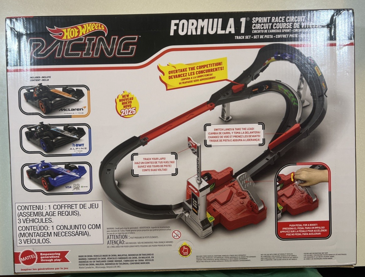 NEW 2025 HOT WHEELS RACING FORMULA GRAND PRIX CIRCUIT TRACK W/ 11 F1 CARS