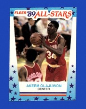 1989-90 Fleer Sticker Set-Break #  2 Hakeem Olajuwon NM-MT OR BETTER *GMCARDS*