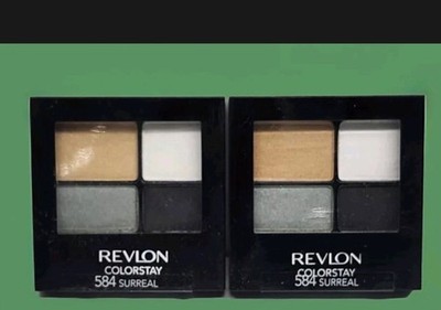 Revlon Colorstay 16 Hour Eyeshadow Quad Palette 584 Surreal .16oz Ea 2pcs