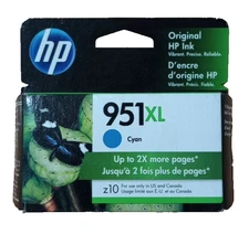 HP 951XL Cyan High Yield Printer Ink Cartridge - June 2023 NEW SEALED GENUINE