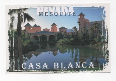 Vtg Mesquite Nevada Casa Blanca Resort Spa Photo Postcard 1998 Charles D Thomas