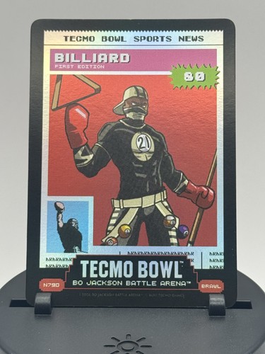 Bo Jackson Battle Arena Tecmo Bowl Billiard News Battlefoil #N790