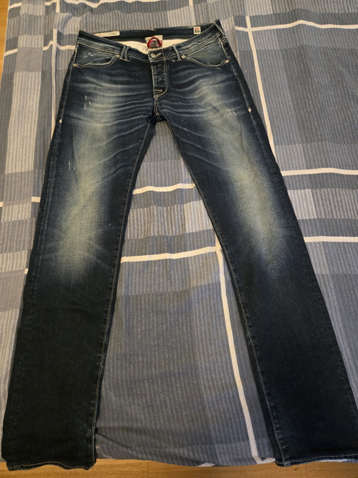 Cycle Jeans Uomo Skinny Blu Taglia 31 Denim Cotone Elastan Elasticizzato