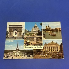 SOUVENIR DE PARIS - CARTOLINA A COLORI
