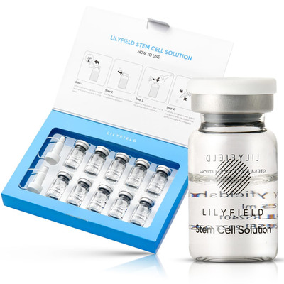 Lilyfield Stem Cell Solution 50Ml 5Ml X 10 Ampoules Hydrating Hyaluronic Acid