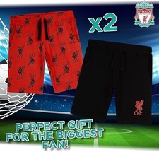 Image of Liverpool LFC x 2 PACK Official Boys Pyjamas Set Nightwear New Gift 5-10 Years