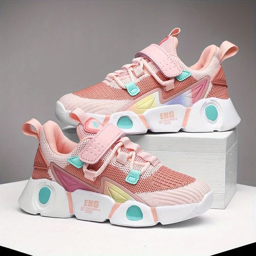 Kids Sneakers Girls Running Shoes Lightweight Outdoor Tennis School Sport Shoes - Picture 1 of 17