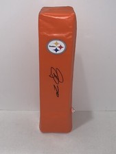PATRICK PETERSON SIGNED PITTSBURGH STEELERS TOUCHDOWN PYLON FOOTBALL JSA COA