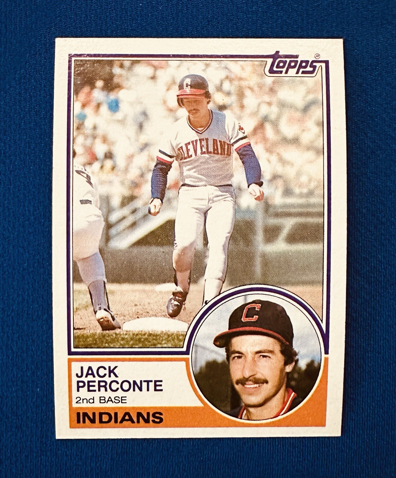 1983 TOPPS #569 JACK PERCONTE CLEVELAND INDIANS NM-MT or BETTER FIGHTING ILLINI