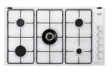 DE LONGHI BL59DD PIANO COTTURA INCASSO 90 CM 5 BRUCIATORI BIANCO