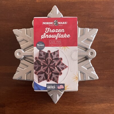 Nordic Ware Frozen Snowflake Pull-Apart Bundt Cake Pan Heavy Cast Aluminum