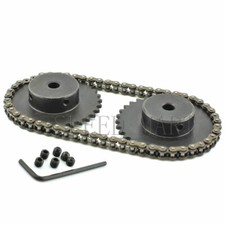 04C 25 30T 30T Sprocket Set Kit Metal Pilot Motor Roller Chain Ratio 1:1 Keyway