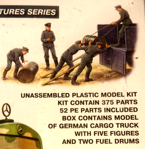 1/35 Miniart German Mercedes Benz Cargo Truck 1500A 4X4 w/ 5 Loading Crew #35150 - Picture 2 of 6