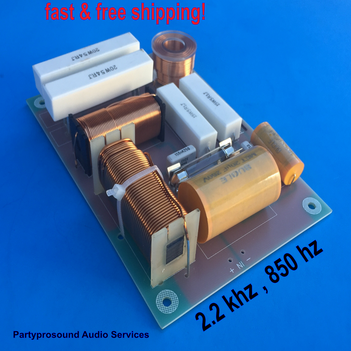 3 way crossover for JBL speakers 2.2 khz & 850 hz frequency pro