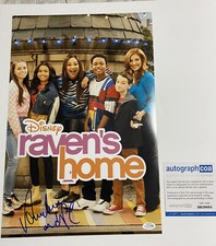 ANNELIESE VAN DER POL SIGNED Raven’s Home 12x18 Photo ACOA Disney Rare
