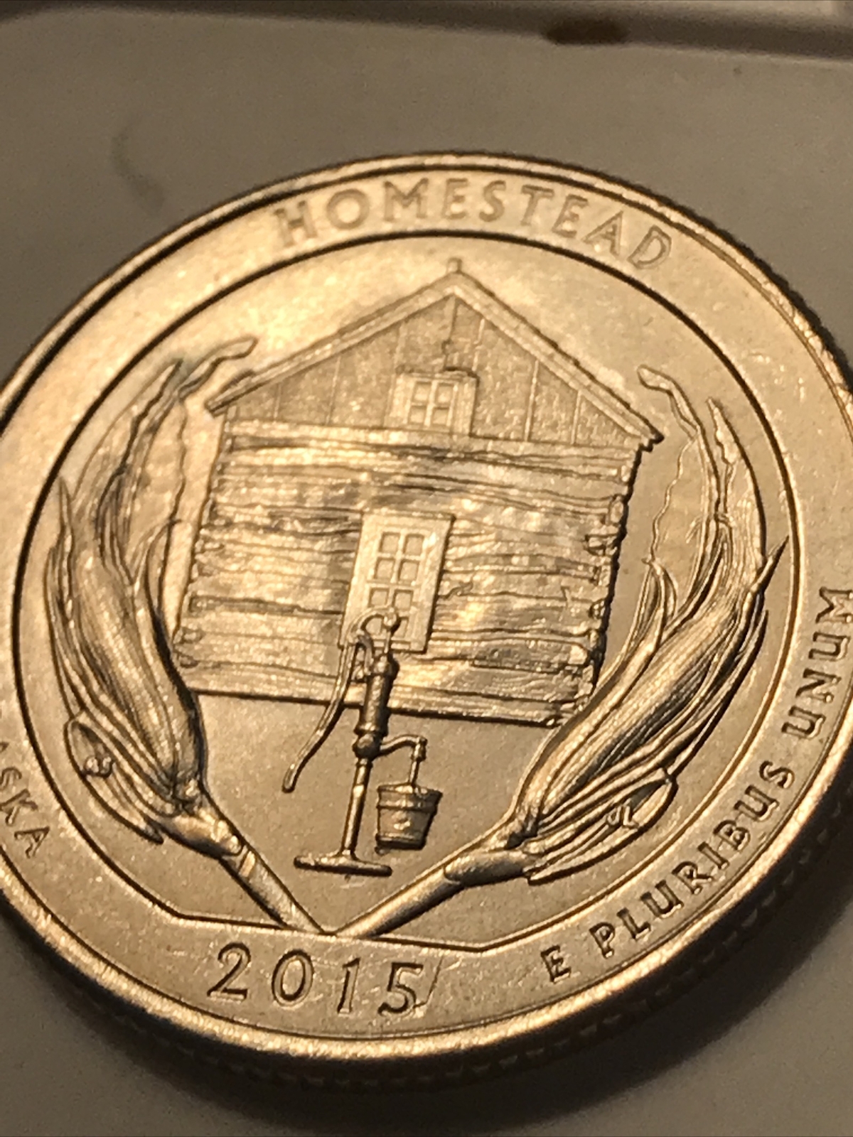 2015 P Nebraska Homestead Quarter Snowy Roof Die Chip Error | eBay