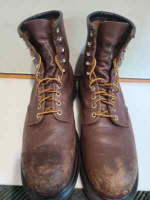 RED WING 2233 SUPERSOLE Steel Toe Brown Leather Work Boots Mens SZ