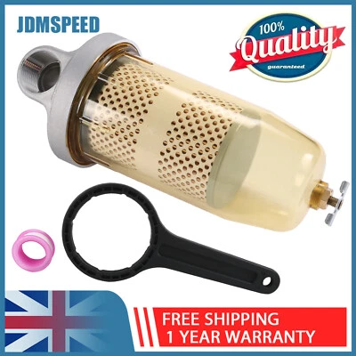 JDMSPEED Fuel Storage Tank Water Filter Fit Baldwin Sediment Bio Diesel 1" BSP B10-AL-BSP