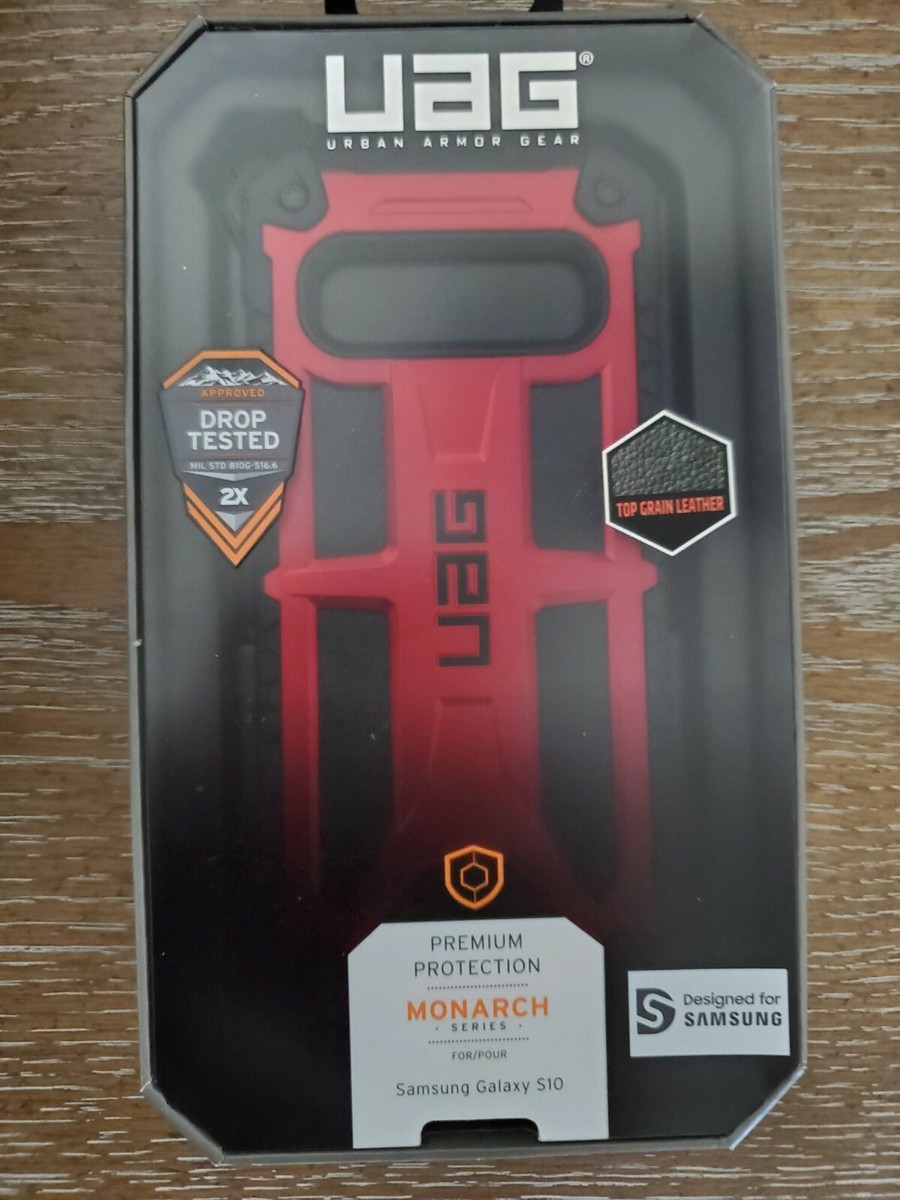 NEW UAG Monarch Series Case for Samsung Galaxy S10+ PLUS Crimson
