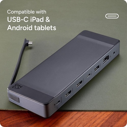 ZAGG 9-Port Hub - 2 USB-C, 2 HDMI (4K 60Hz), 1 USB-A (10Gbps), SD & MicroSD - Bild 8 von 8