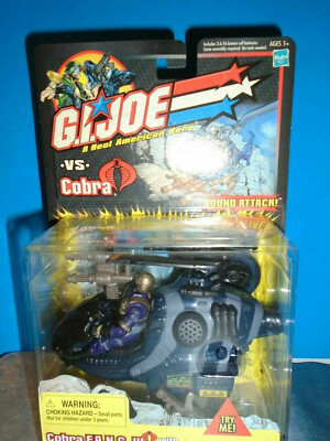 Electronic CLASSIC GI JOE COBRA F.A.N.G III HELICOPTER WITH COBRA CLAWS FIGURE 