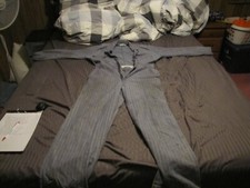 VTG XTRA VALUE LINES BLUE DENIM MECHANIC COVERALLS LOT 3440 SIZE 38 USED STAINED