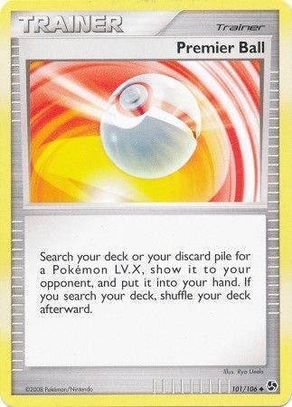 Pokemon Card - Great Encounters 101/106 - PREMIER BALL (uncommon) - NM/Mint