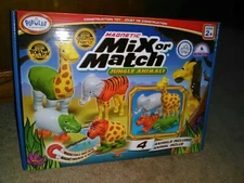 Magnetic Mix Or Match Jungle Animals Construction Toy * Brand New in Box! Age 2+