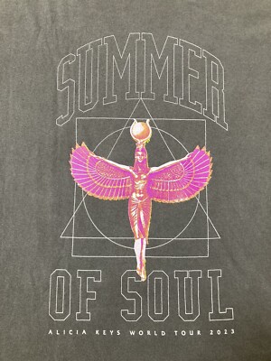 Alicia Keys Shirt Keys to the Summer 2023 Tour Shirt Size XL Gray