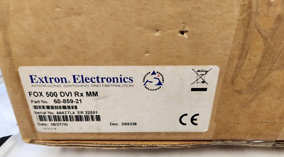 Extron FOX 500 DVI Rx MM Fiber Optic Receiver DVI Audio, RS-232 / 60-859-21