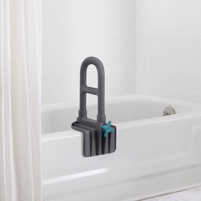 Deluxe Grab Bathtub Bar with Microban Antimicrobial Treatment Safety Assist Grab