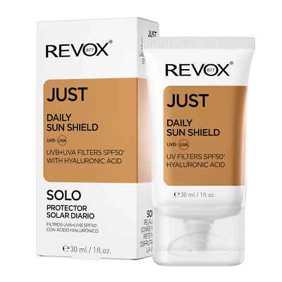 Daily Sun Shield REVOX B77 Just SPF50 Hyaluronic Acid30ml+GIFTNo shipping to USA