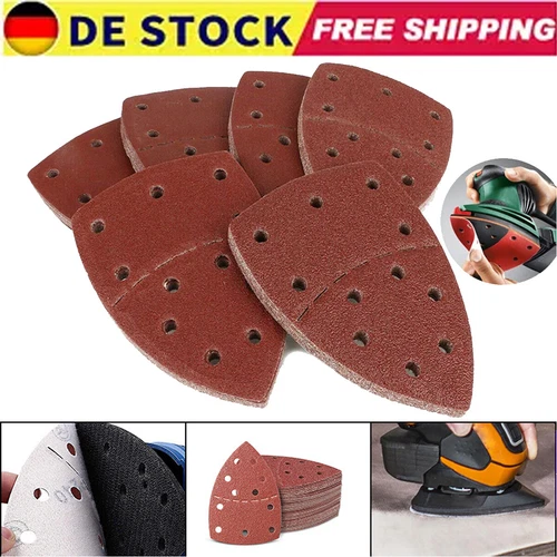 60/120 St. Klett-Schleifblätter 105 x 152mm für Multischleifer Prio