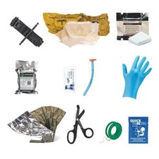 Asortyment wypełniający IFAK Pierwsza pomoc, Bandaż MTB, Koc ratunkowy, Opaska uciskowa