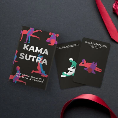 GIFT REPUBLIC Kama Sutra Karten - Kamasutra Spiele für Erwachsene & Paare - 100 Spielkarten