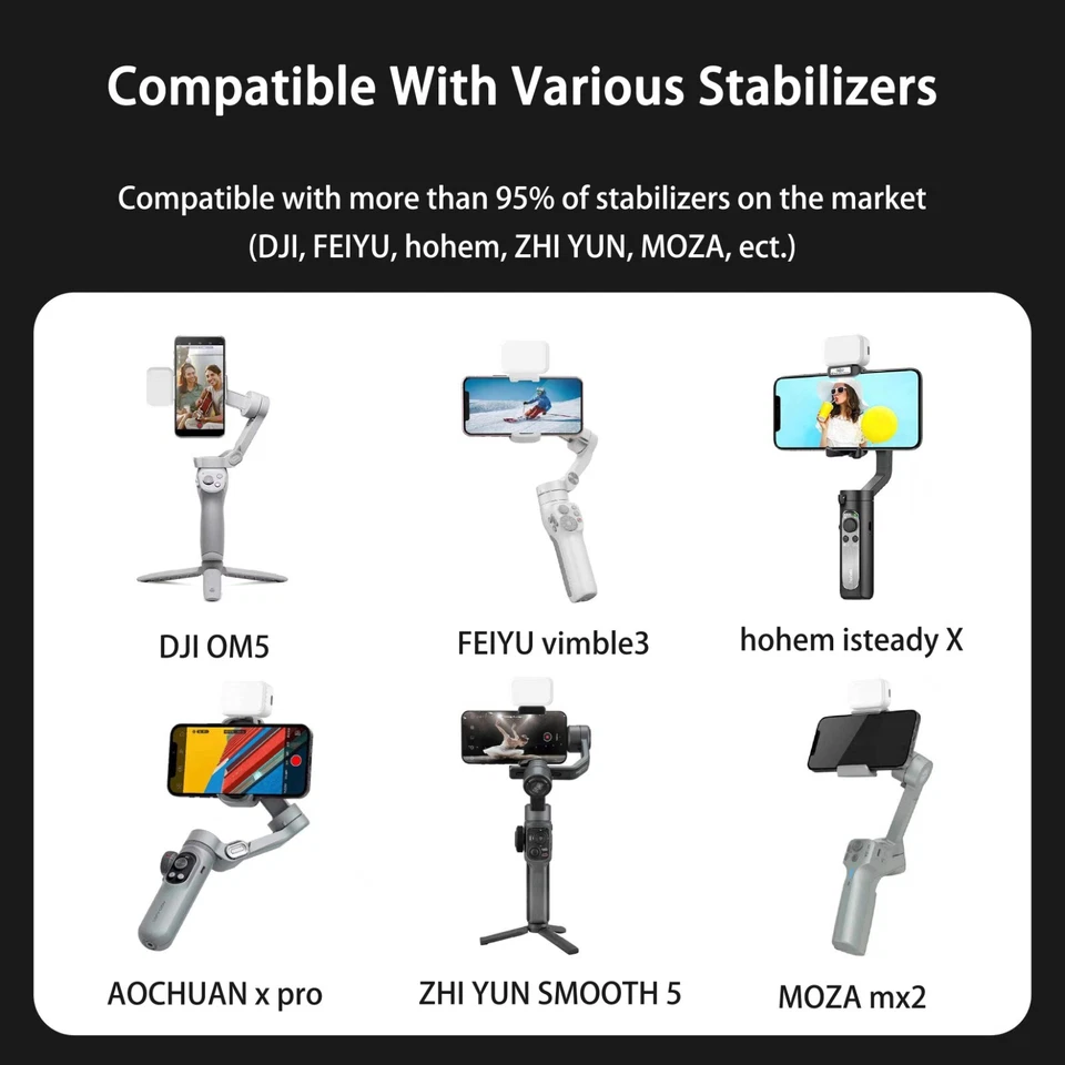 Vectorgear GBL01 Magnetic Fill Light for DJI OM5 ZHIYUN Smooth 4/5 Feiyu Vimble3 - Image 4 of 4