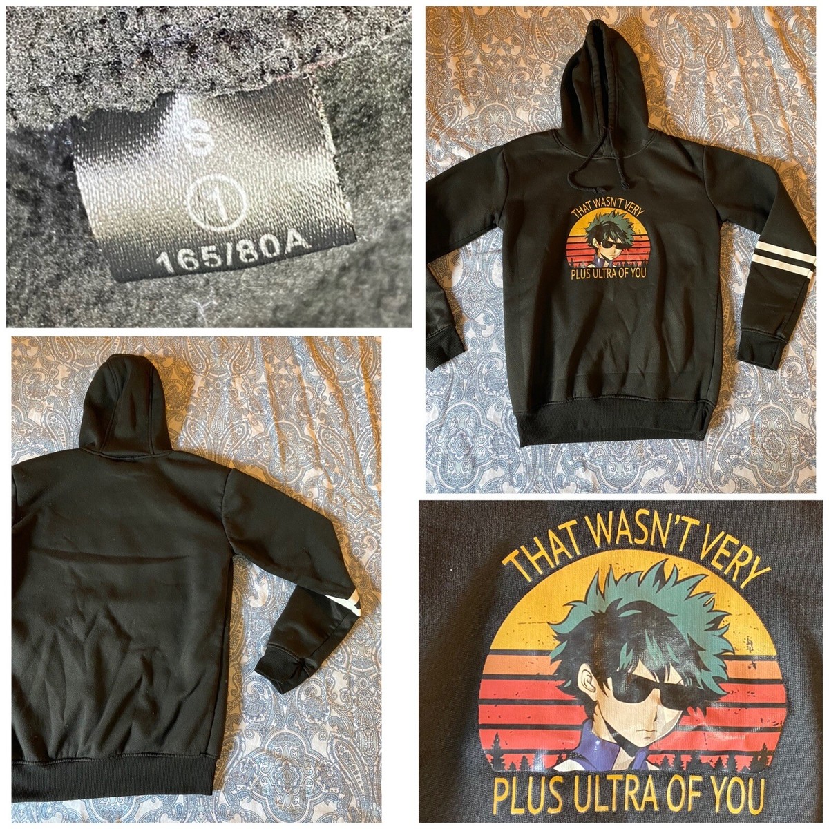 That Wasn't Very Plus Ultra Of You Fleece-Lined Small Long Sleeve Black  Hoodie | eBay