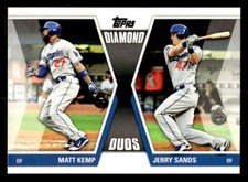 2011 Topps Update #DD-29 Matt Kemp / Jerry Sands Diamond Duos card