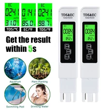 2 Packs TDS Meter Digital EC/TEMP Water Quality Tester Pen for Drinking Water