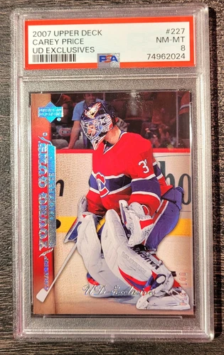 07/08 UD Carey Price Young Guns Rc Exclusives /100 #227 Rookie Holy Grail !!