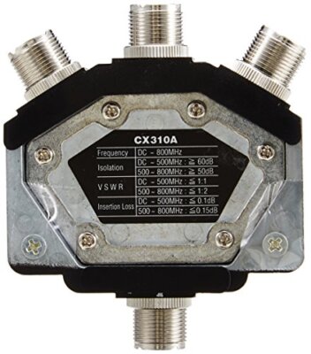 Diamond Antenna Cx310A Heavy Duty 1 Circuit 3 Contact Coaxial