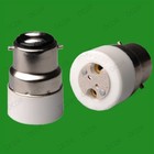 6x Bayonet BC B22 To MR16 GU5.3 Light Bulb Socket Adaptor Lamp Converter Holder