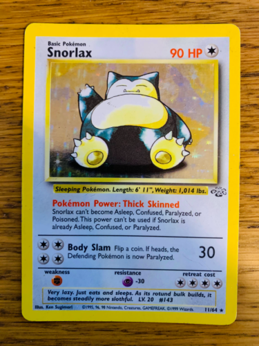 Snorlax (11/64) Holo Jungle Set Pokemon Card! FAST & FREE P&P! - Picture 27 of 78