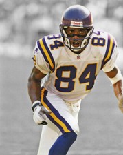 Póster brillante con impresión fotográfica 8x10 de los Minnesota Vikings Randy Moss patio 2018