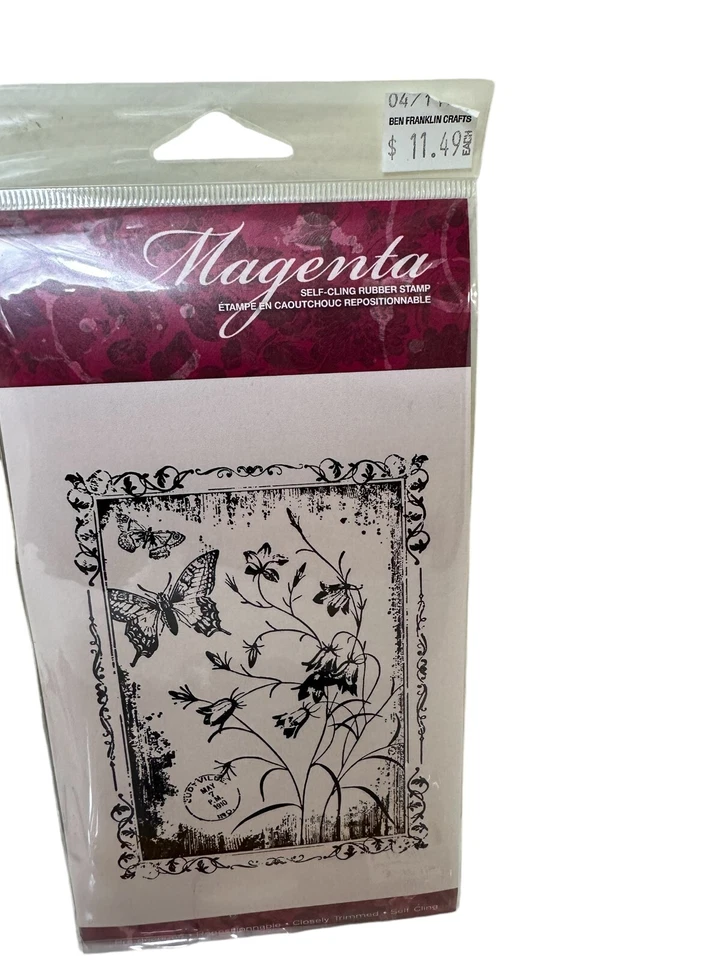 4 NUEVOS PAQUETES SELLOS ADHESIVOS TRANSPARENTES FLORES de goma palabras botánicas plantas ARTESANÍA Foto 3 de 4