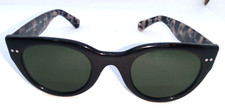 BCBG MAXAZRIA Women's Gray Tortoise B842 Sunglasses Dark Green Lens 49-21-145
