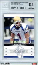 Vincent Jackson RC BGS 8.5+ 2005 Upper Deck Rookie Debut Gold Spectrum Gisto /50