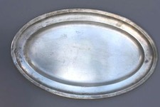 Große ovale Silberplatte , Platte versilbert - Reneka